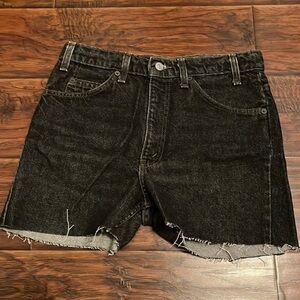 Dolce & Gabbana Black Denim Skater Shorts